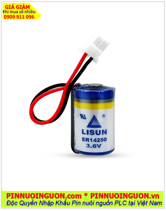 Lisun ER14250 (Zắc trắng); Pin nuôi nguồn Lisun ER14250 lithium 3.6v 1/2AA 1200mAh chính hãng